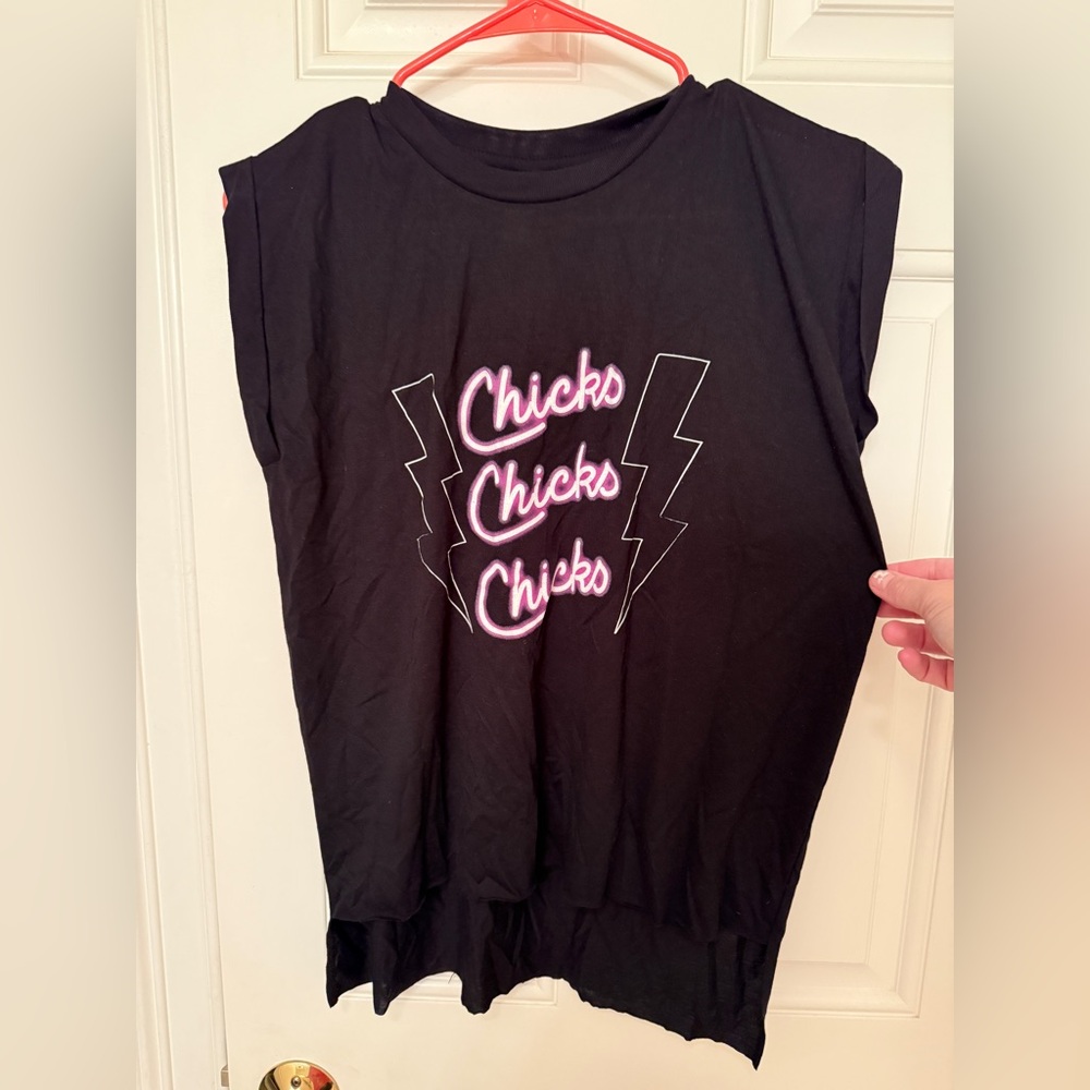 Bella Canvas Black Tee Chicks in the Office (Barstool Sports)